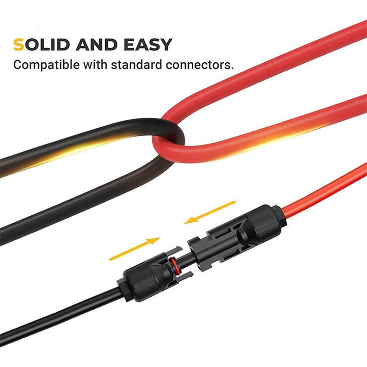 Bude se 20 stop 10awg solární prodlužovací kabel tvrdý a praskne při nízkých teplotách?